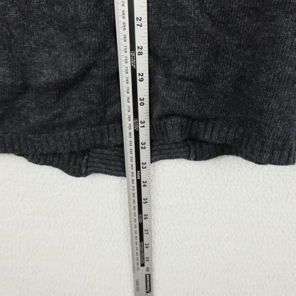 Dismero Cardigan Womens Medium Black Sweater Cashmere Wool Long Button Up - Picture 6 of 9